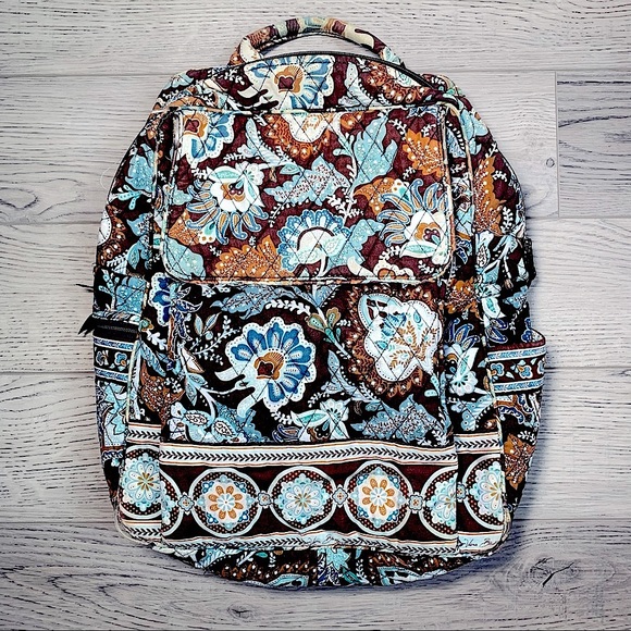 Vera Bradley ☆ Java Blue Large Campus Backpack